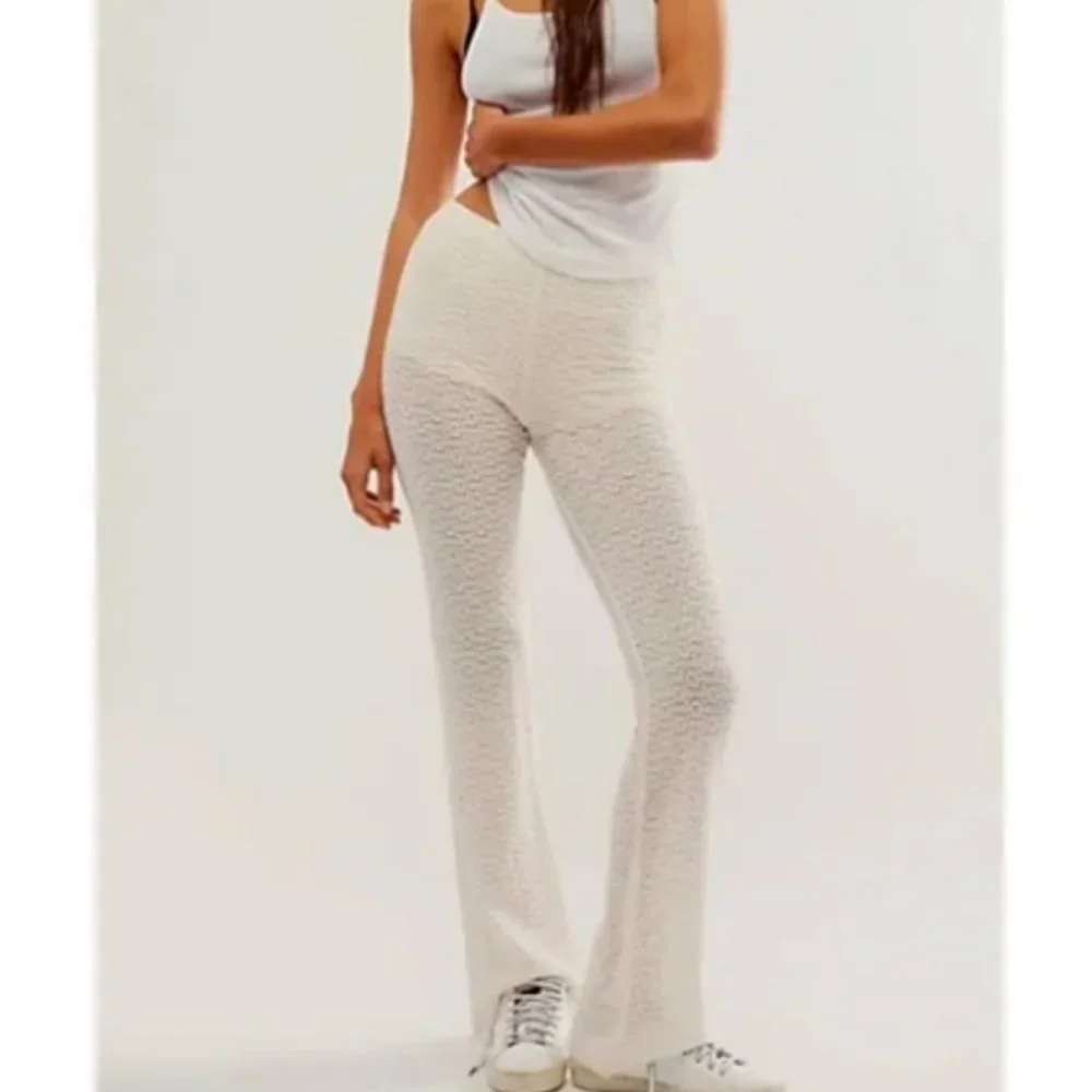 NWOT Free People FP One Ona Lace Flare Pants